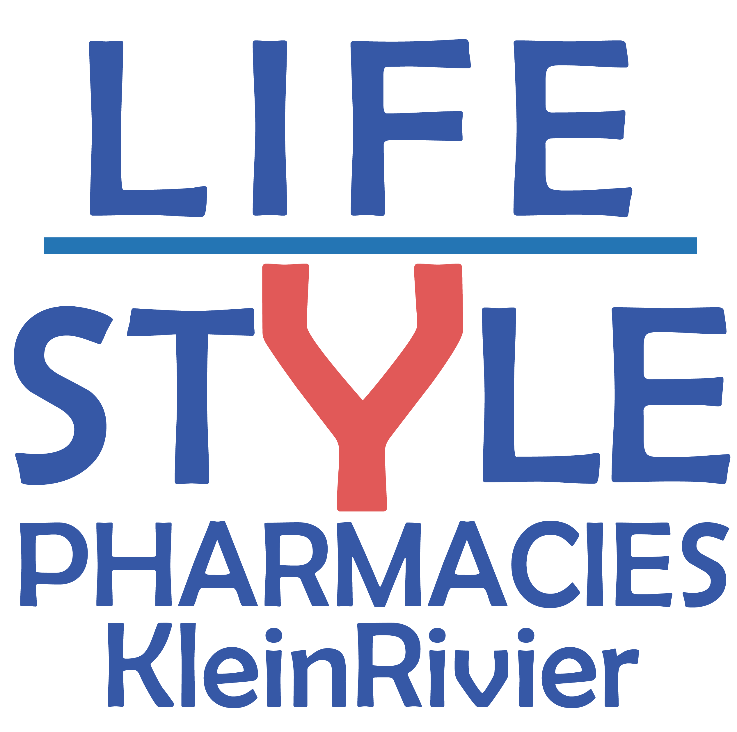 KleinRivier Pharmacy's logo stands for advanced healthcare and personalized services in Hermanus, enriching lives since 2021.