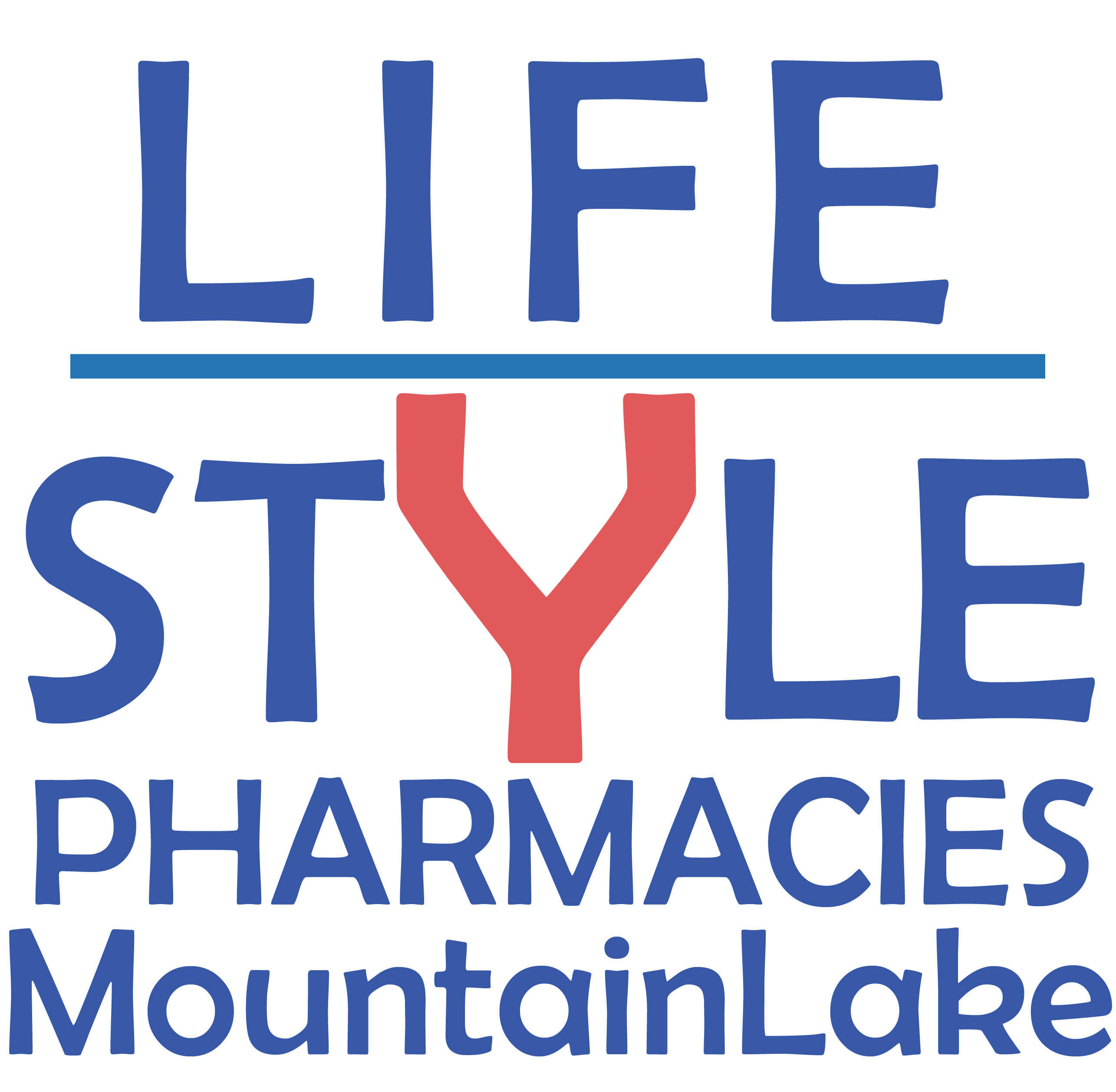 Navigate through our holistic health services with MountainLake Pharmacy's logo. Committed to Hartbeespoort's health since 2001.